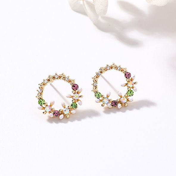 Colorful Rhinestone Earrings