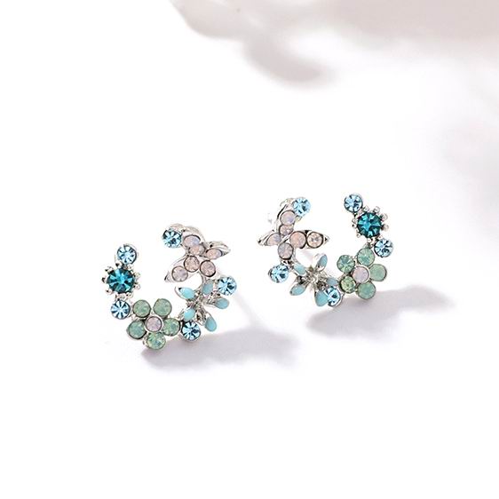 Colorful Rhinestone Earrings