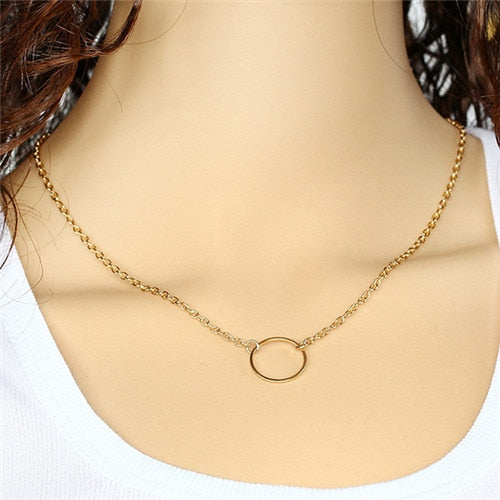 Gold Color Multilayer Necklaces