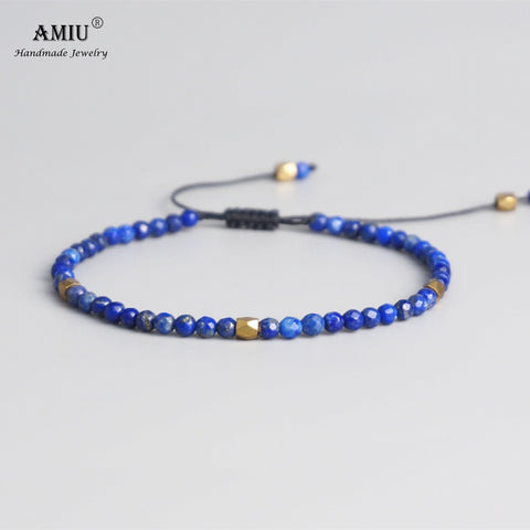 3mm Natural Lapis Stone Beads