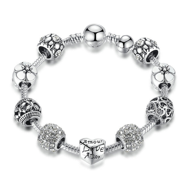 Antique Silver Charm Bracelets