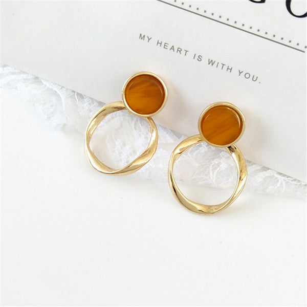 Ring Resin Earring