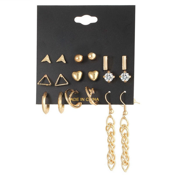 Minimalist Small Earrings Set