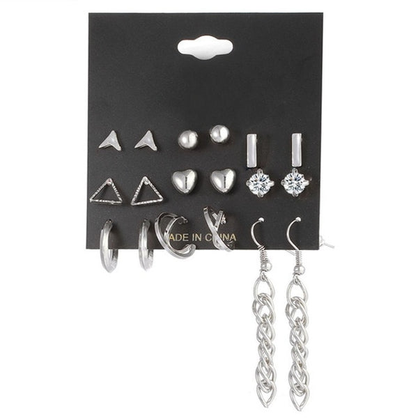 Minimalist Small Earrings Set