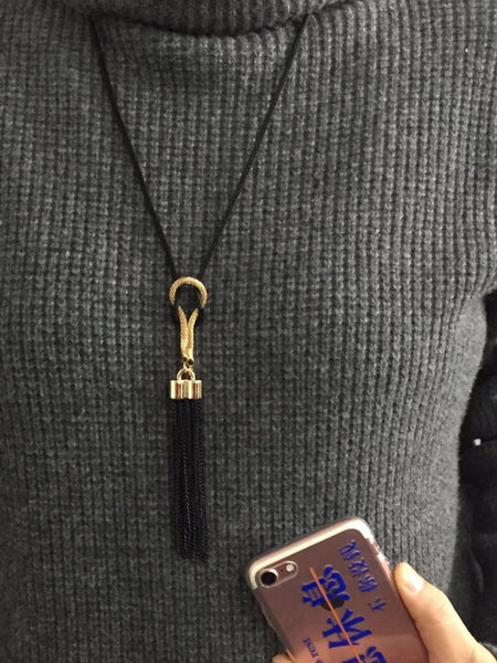 Long Sweater Chain Necklace