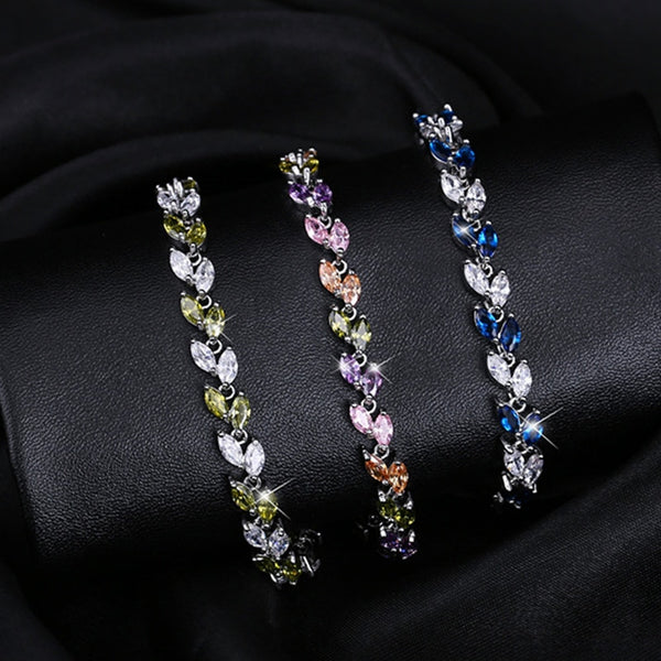 Leaf Crystal Bracelet