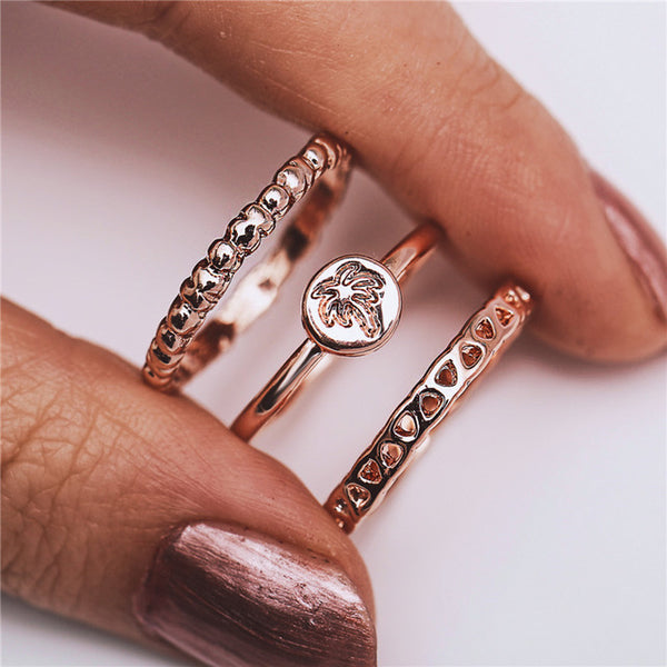 Geometry Crystal Rings Set