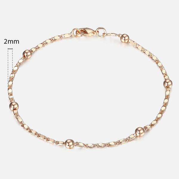 20cm Rose Gold Bracelet