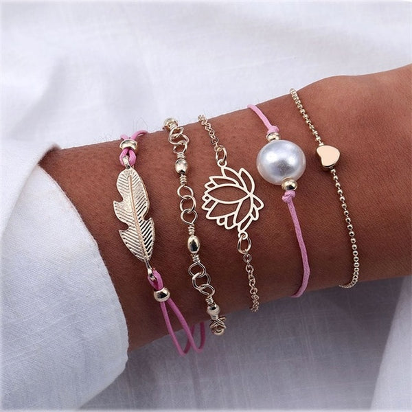 4 Pcs/Set Arrow Knot Bracelet