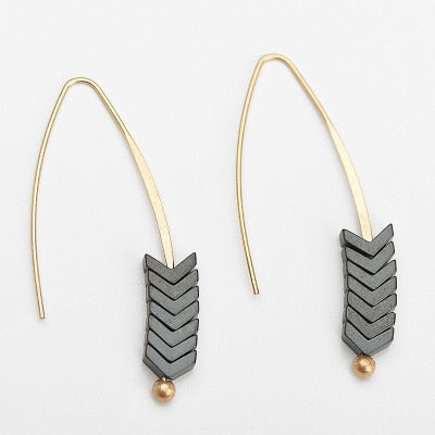 Arrow Long Hook Earrings