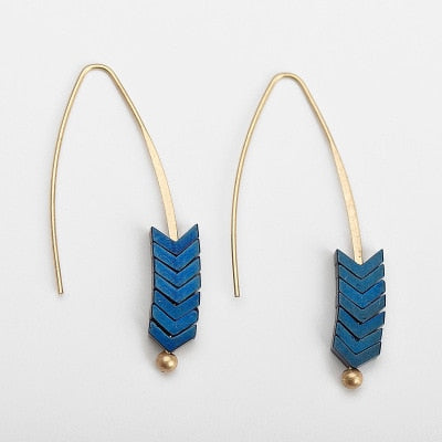 Arrow Long Hook Earrings